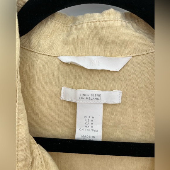 H&M linen blend oversized shirt - Picture 3 of 3